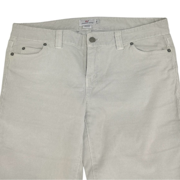 Vineyard Vines Corduroy stretch cotton straight Leg Pants in Light Greige sz 10 - Picture 4 of 5